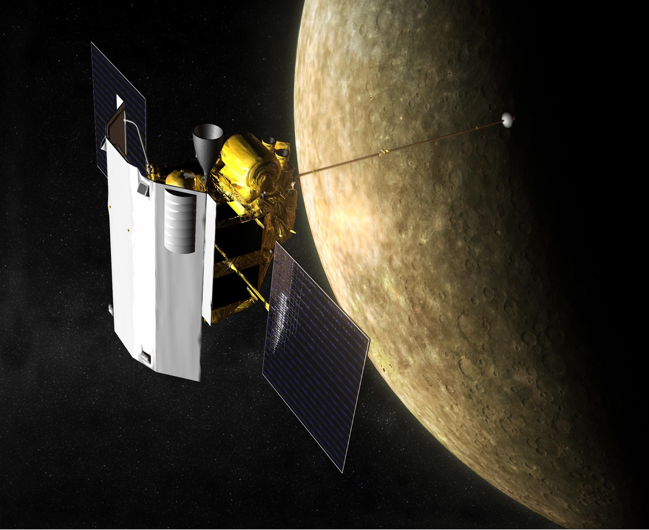 MESSENGER at Mercury Artist Concept.