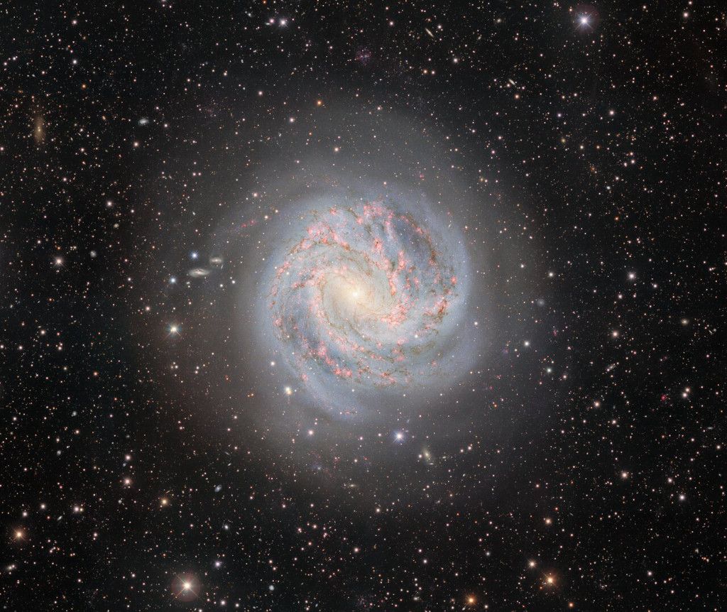 A pinwheel galaxy known as M83