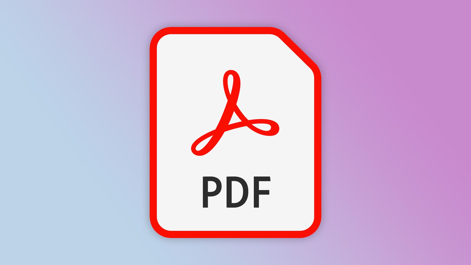 Icon for a PDF file.