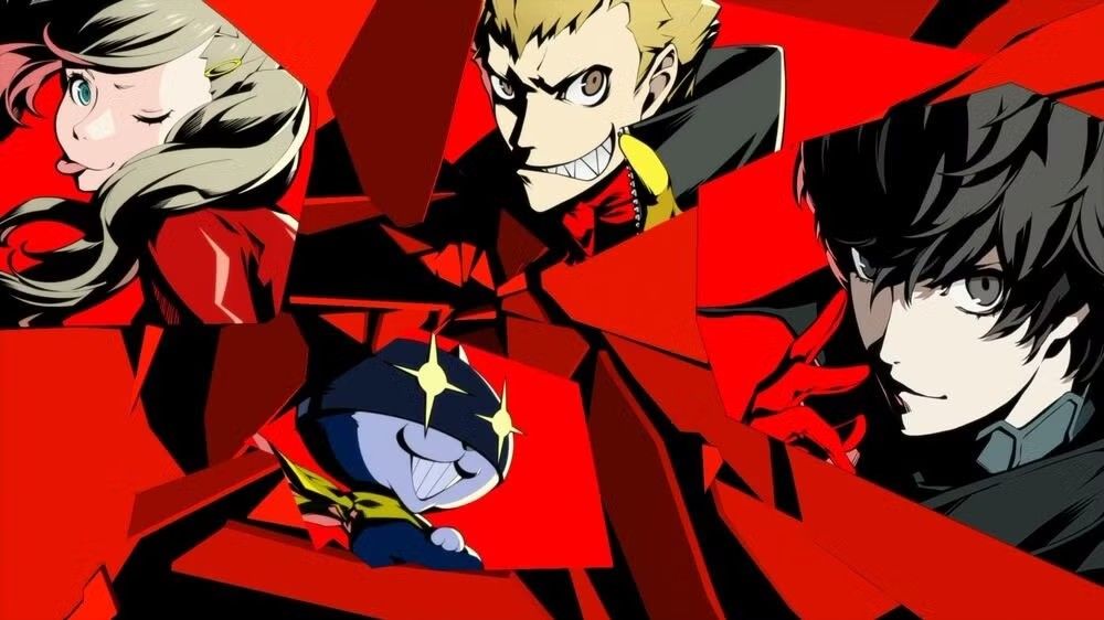 The all-out attack screen from Persona 5.