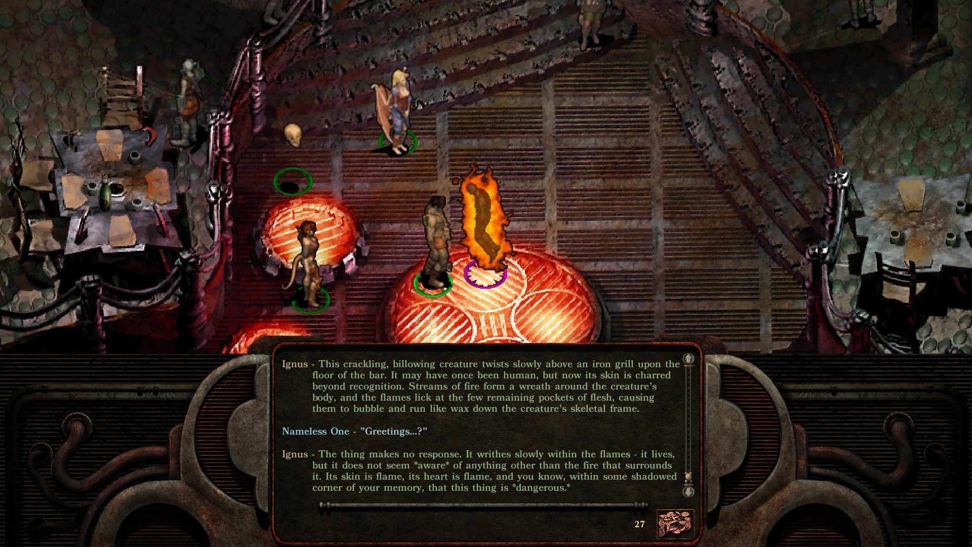 Screenshot of Planescape: Torment: Enhanced Edition.