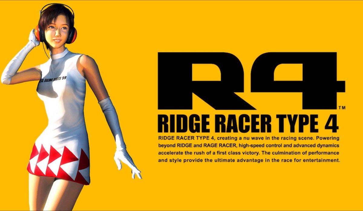 Promotional art for R4: Ridge Racer Type 4.