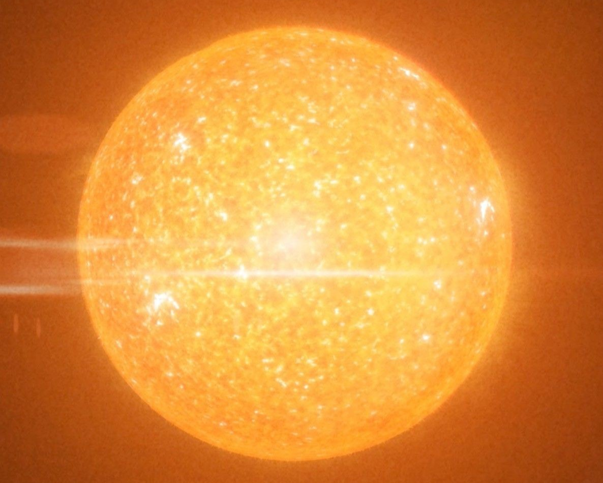 An image of an a red supergiant star.