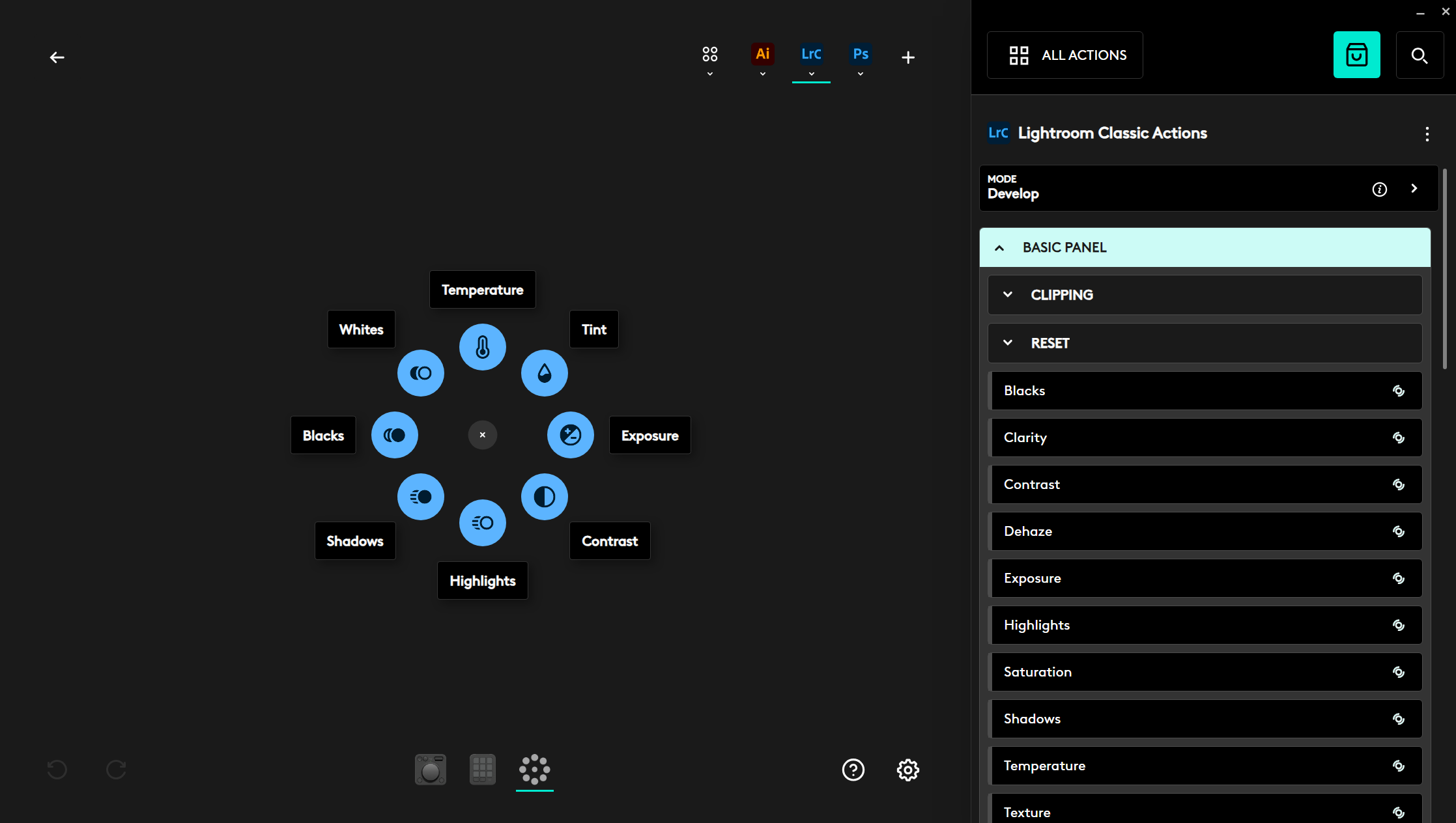 Setting up the Action Ring on Logi Options Plus for the MX Creative Dialpad.