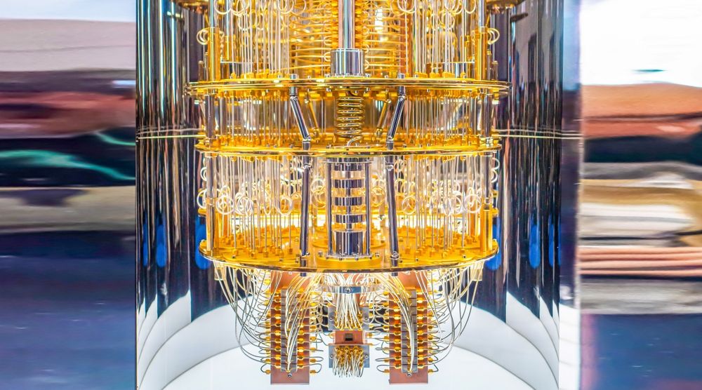 LAS VEGAS, NEVADA - JANUARY 7, 2020: IBM Q System One Quantum Computer at the Consumer Electronic Show CES 2020.