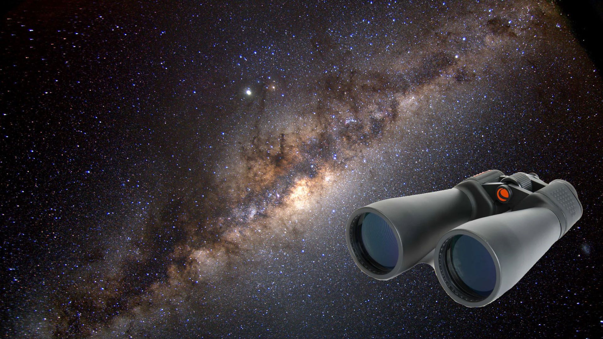 Dải Ngân Hà bằng ống nhòm Celestron.