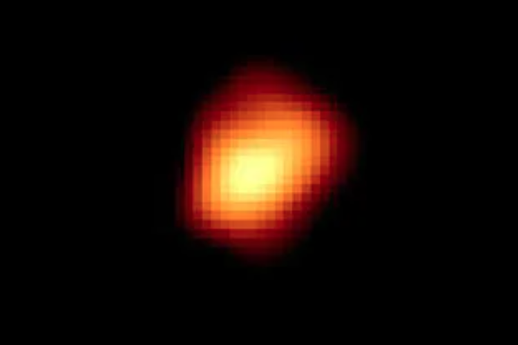 The red giant star Mira, as seen by the Hubble Space Telescope.