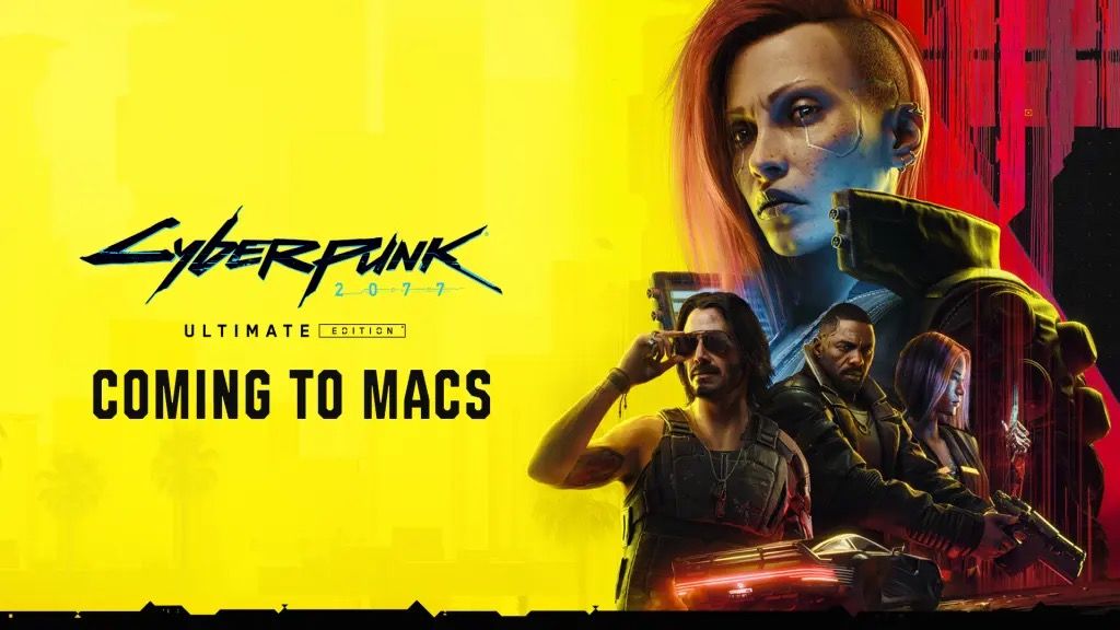 Cyberpunk 2077 Mac version announcement art.