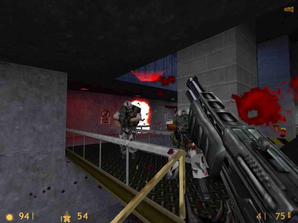 A screenshot from Half-Life.