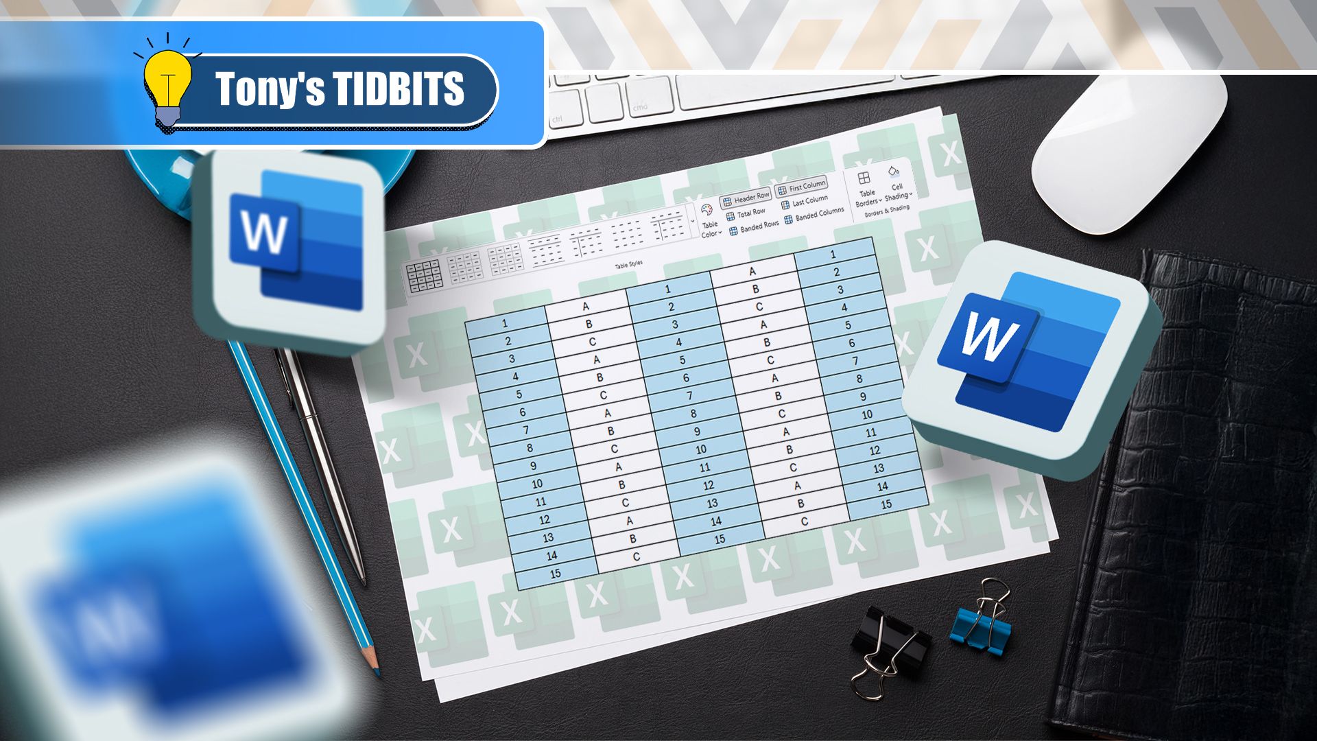 Don't Create Tables in Word: Use Excel Instead