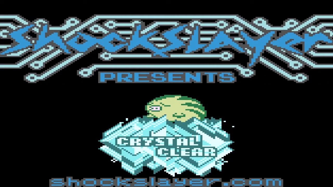 Title screen for Pokémon Crystal Clear.