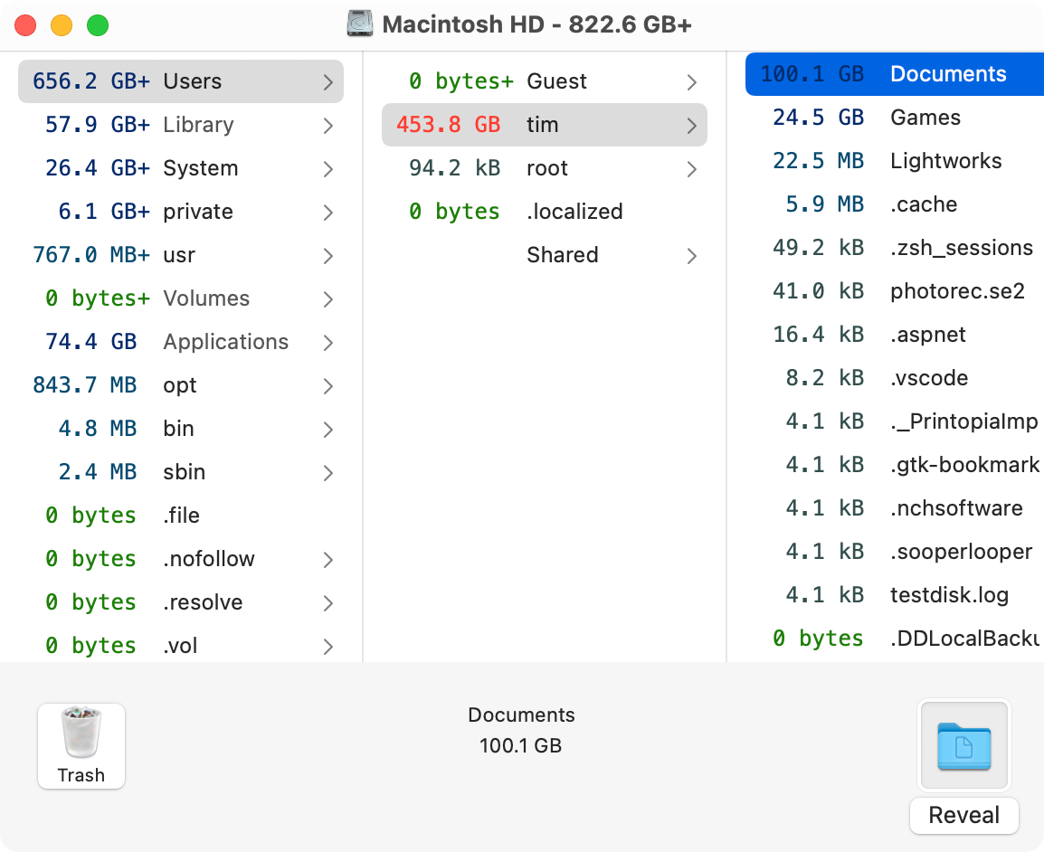 OmniDiskSweeper for macOS.