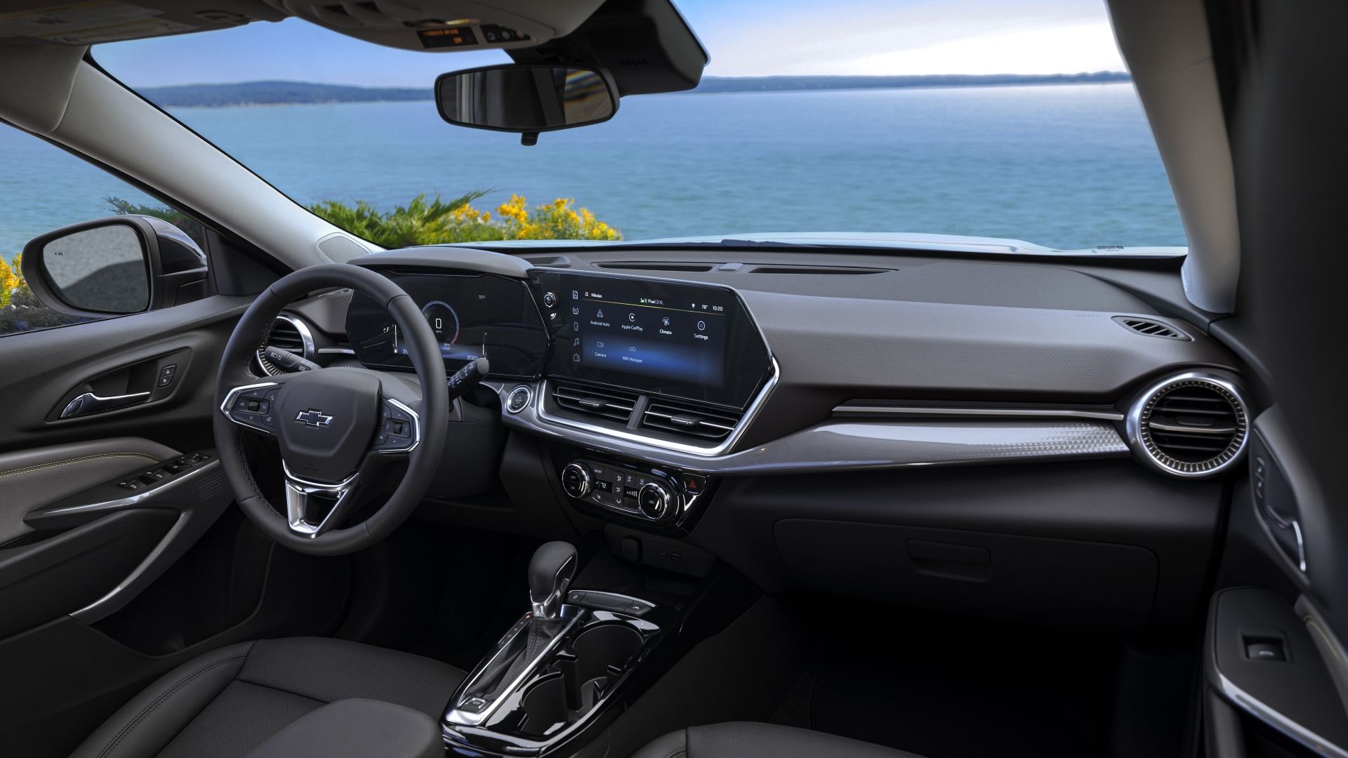 Shot of the dashboard in a 2024 Chevrolet Trax