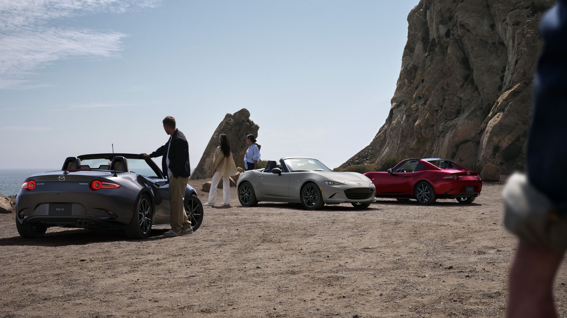 Shot of the 2024 Mazda MX-5 model range.
