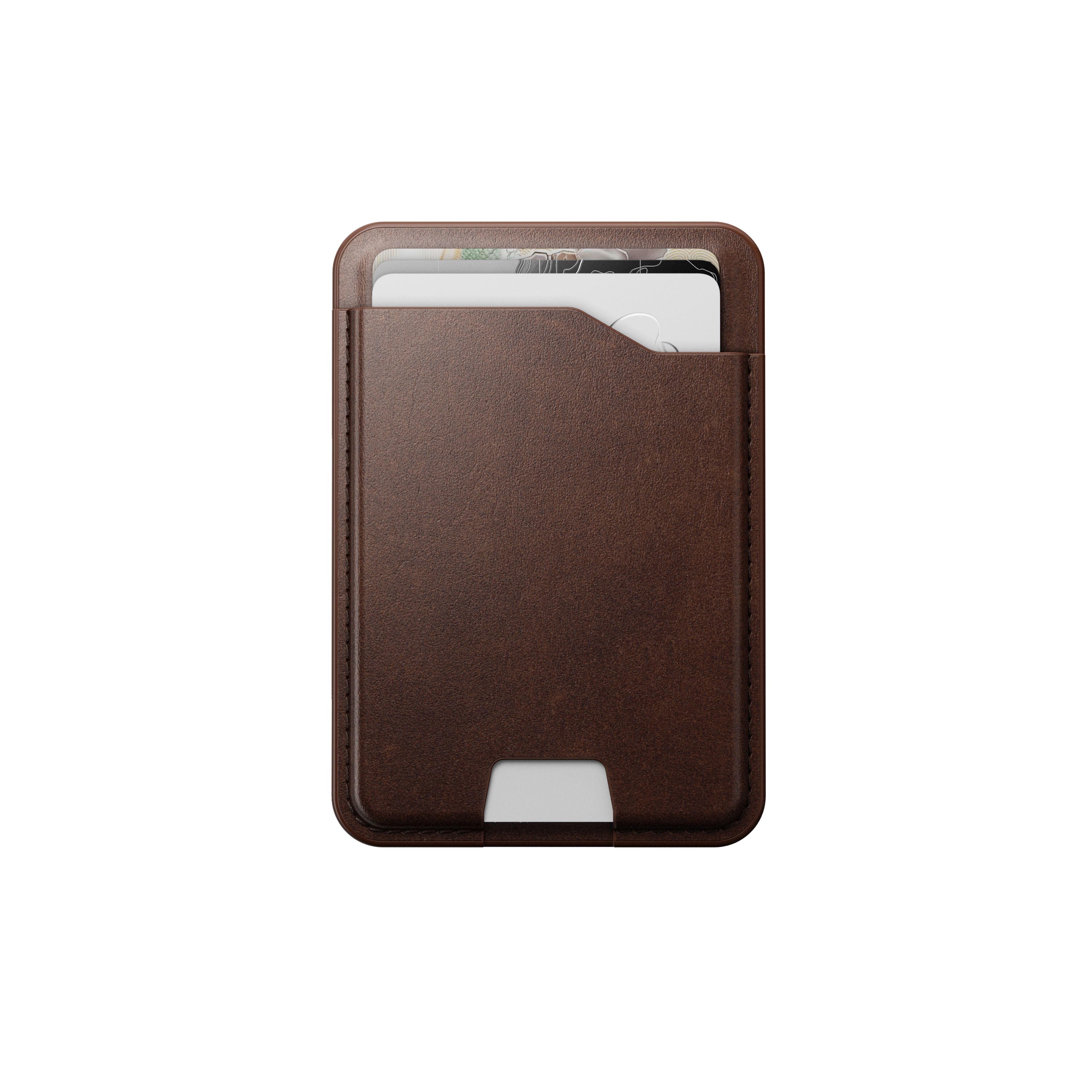 Nomad Leather Mag Wallet on a white background.