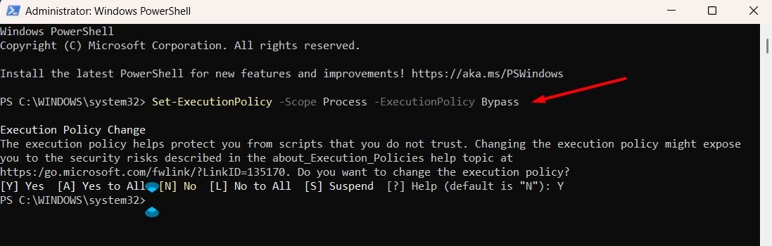 Bypass Code in PowerShell.