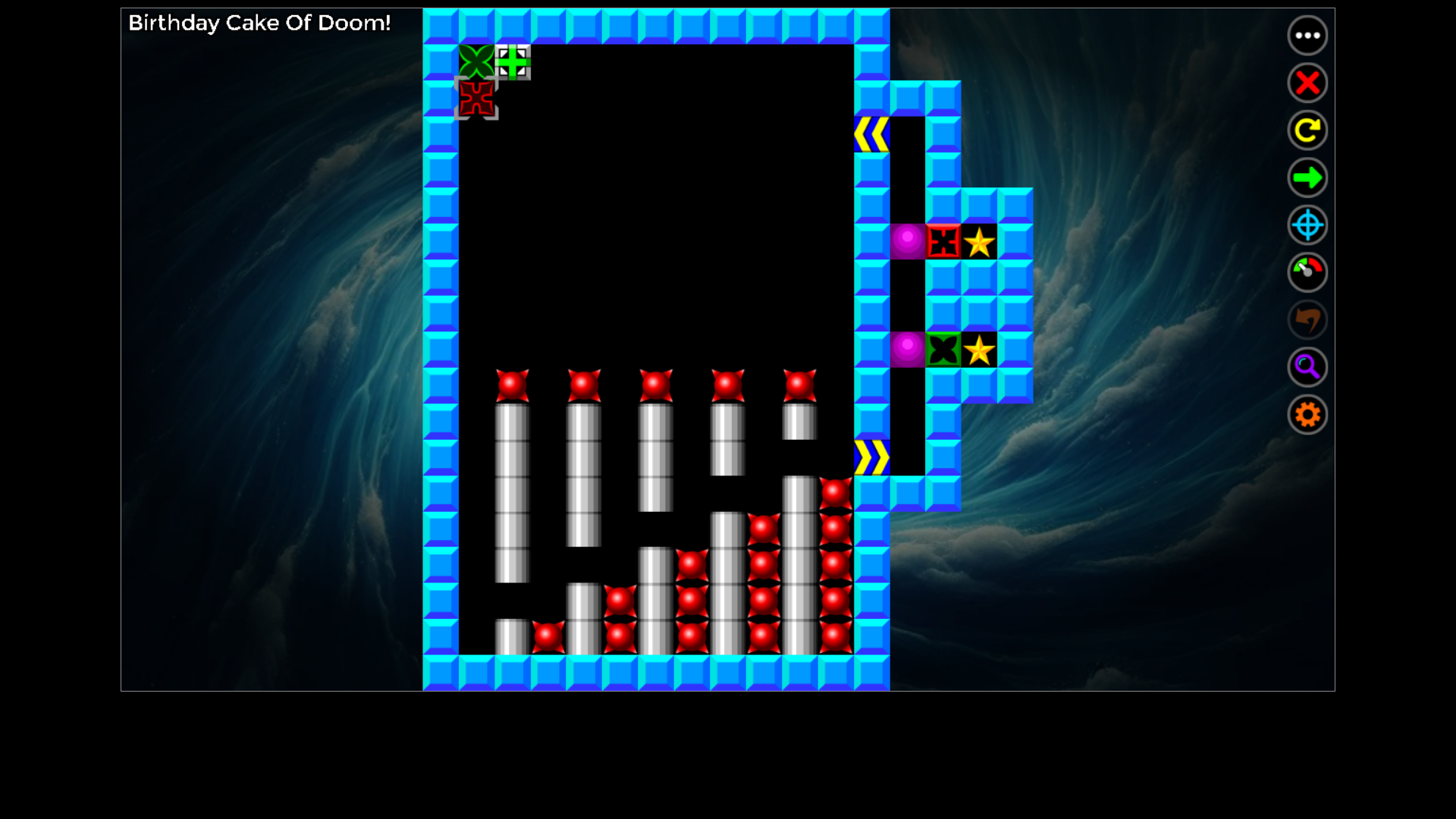 Completing a puzzle in the browser game Cyadonia