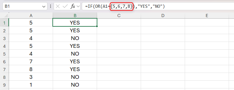 Make Excel evaluate your data.