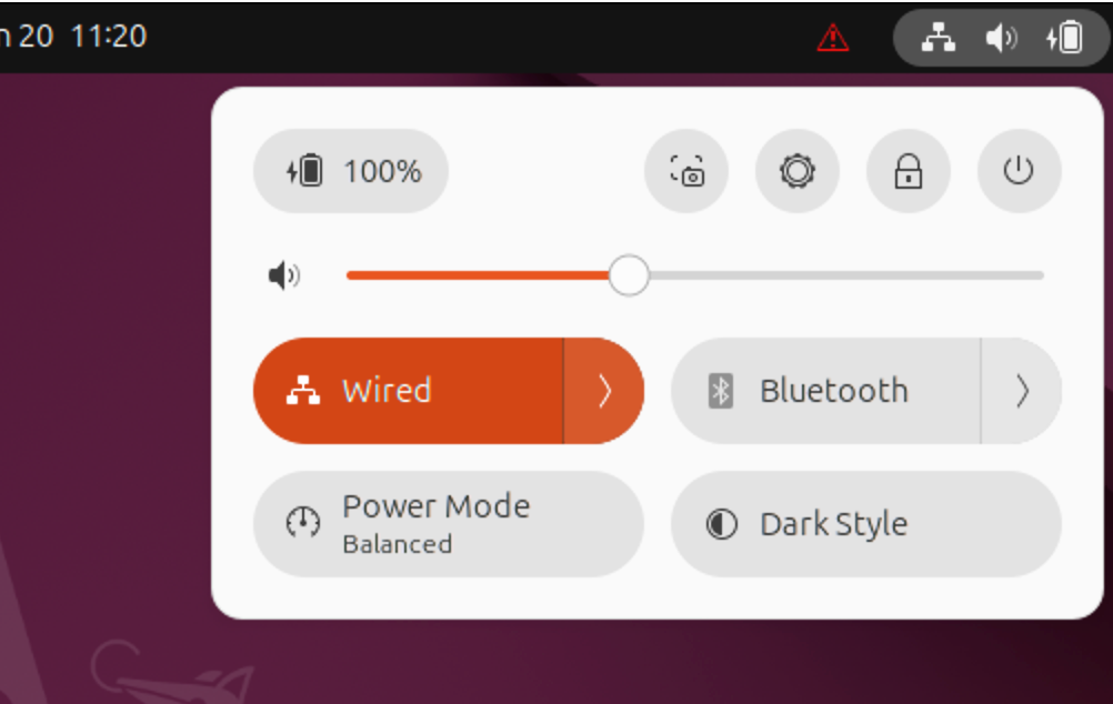 Disable Bluetooth on a Linux PC using the system tray.
