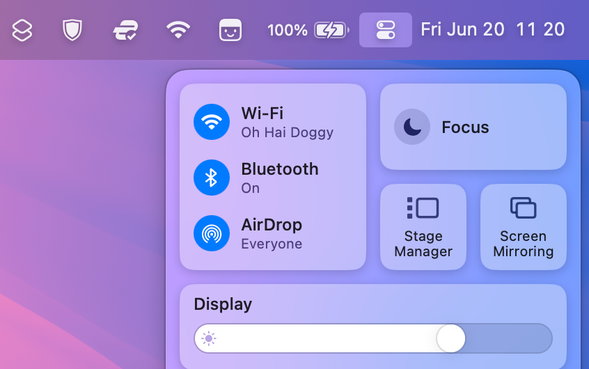 Disable Bluetooth on a Mac via Control Center.