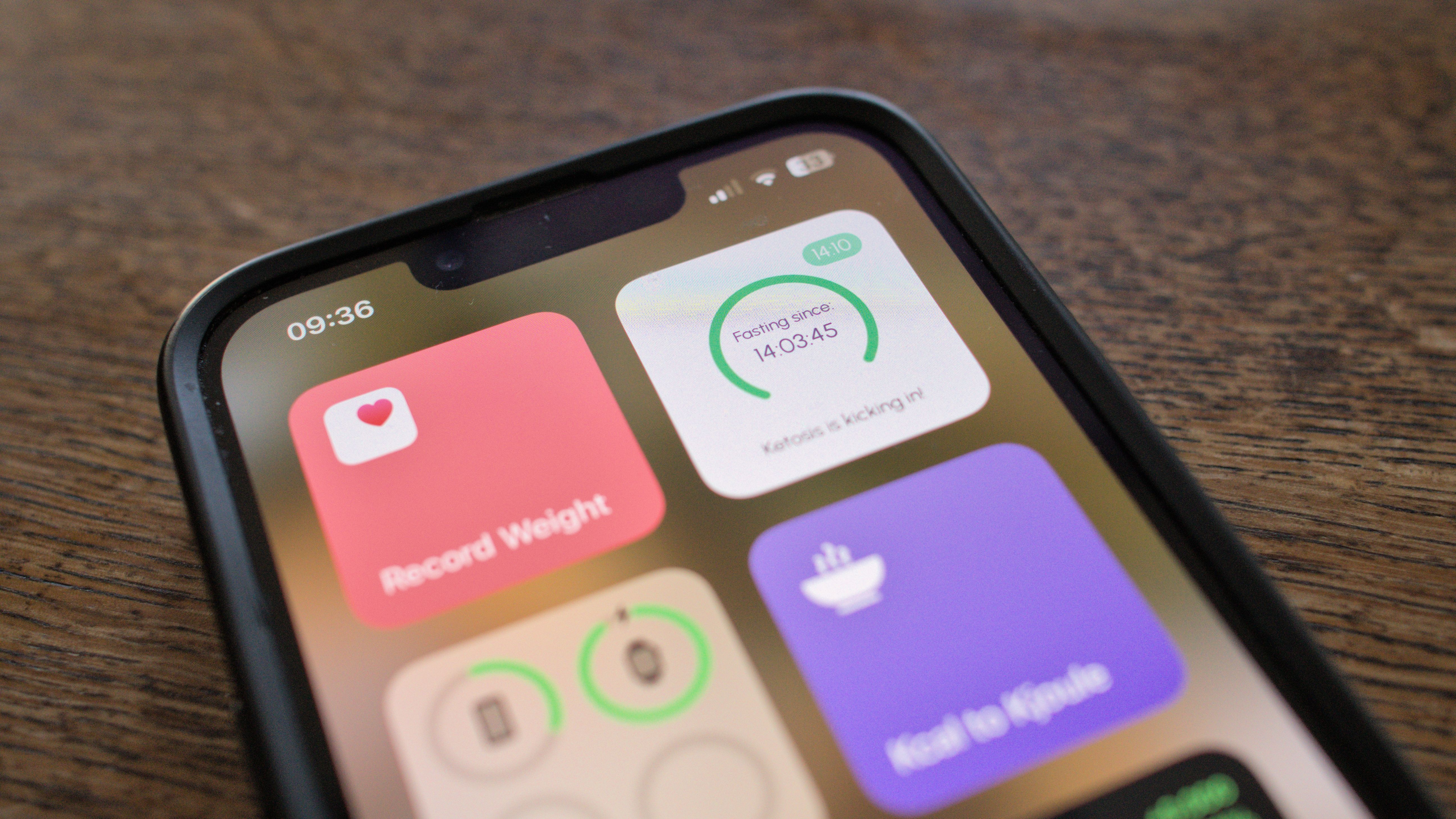 Fastic fasting timer on an iPhone 13 Pro.