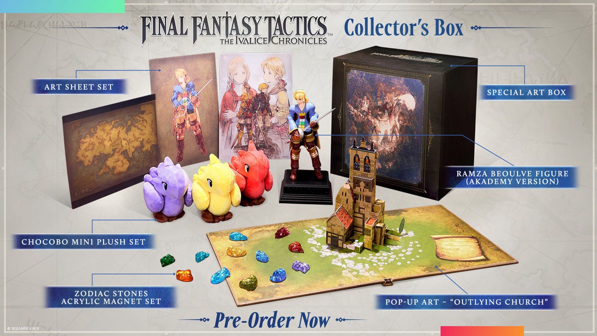 The Collector's Box for Final Fantasy Tactics: The Ivalice Chronicles.