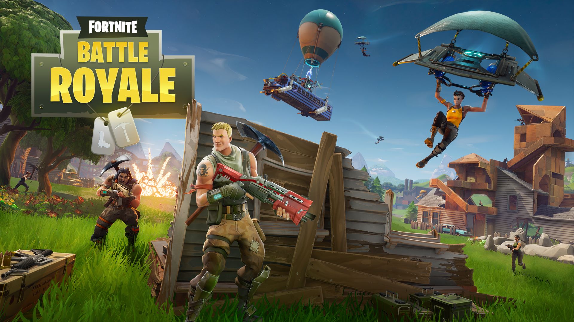 A promo image for Fortnite Battle Royale.