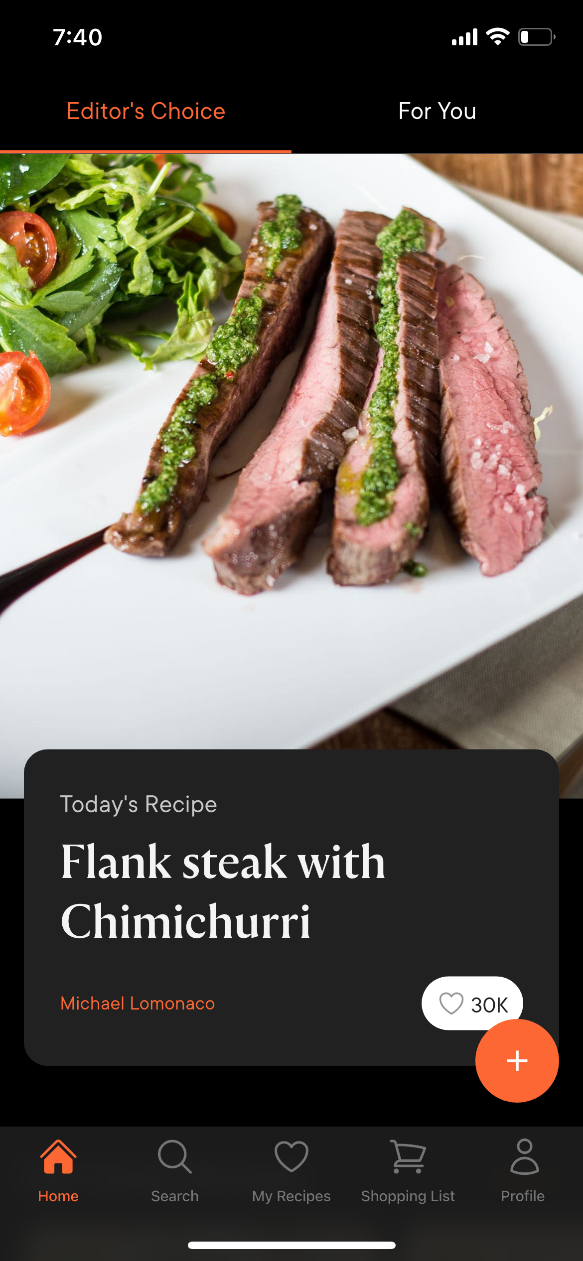 A recipe card on Kitchen Stories.