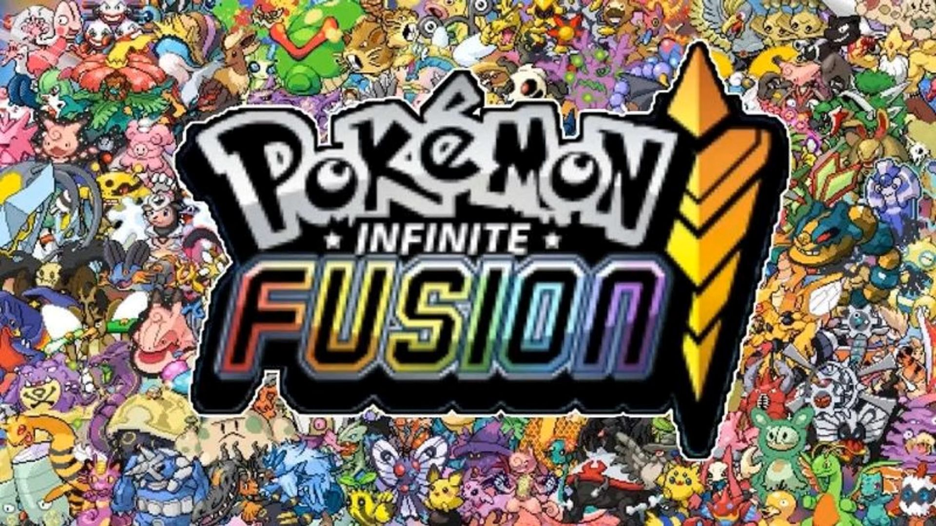 A banner featuring dozens of merged Pokémon from the Infinite Rom Hack merger.