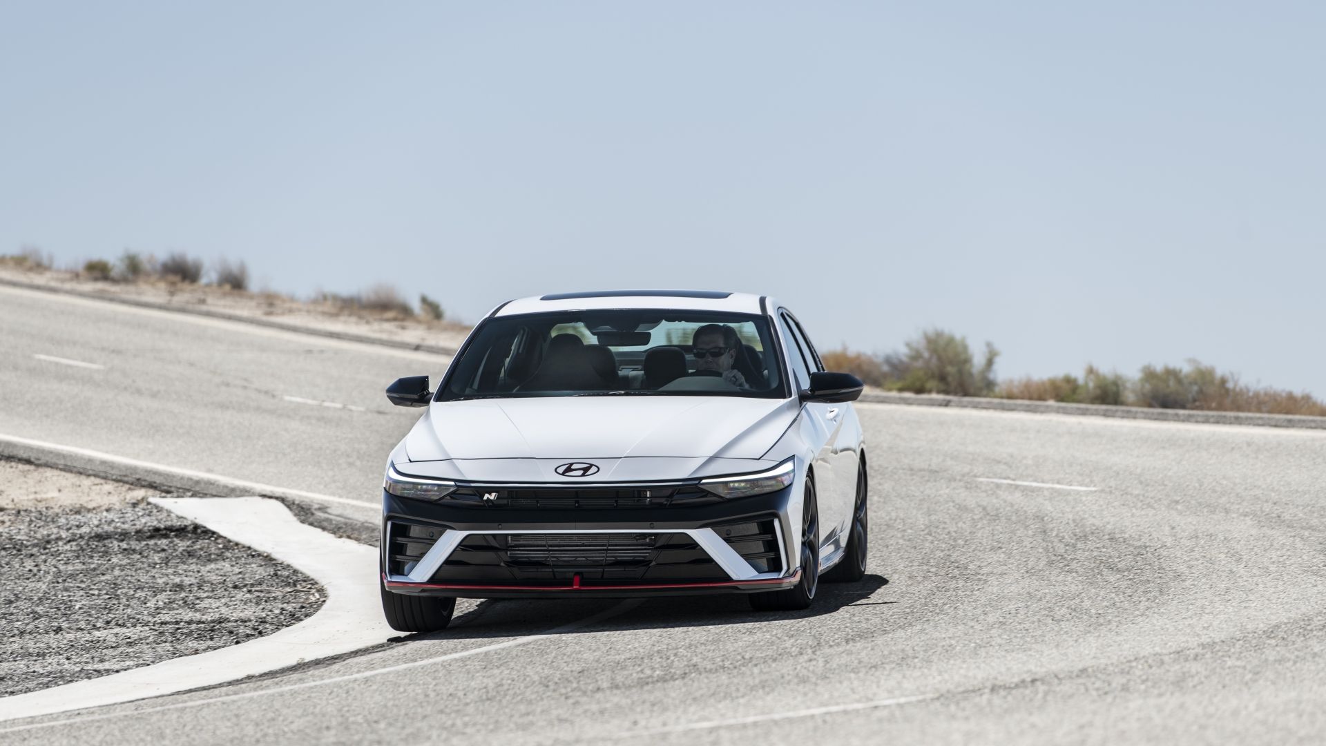 A 2025 Hyundai Elonsy N K S.-on Action Shot