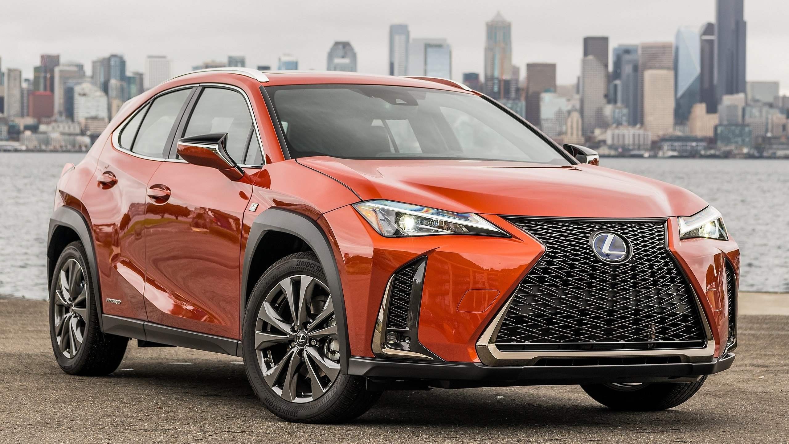 Front 3/4 shot of a 2019 Lexus UX