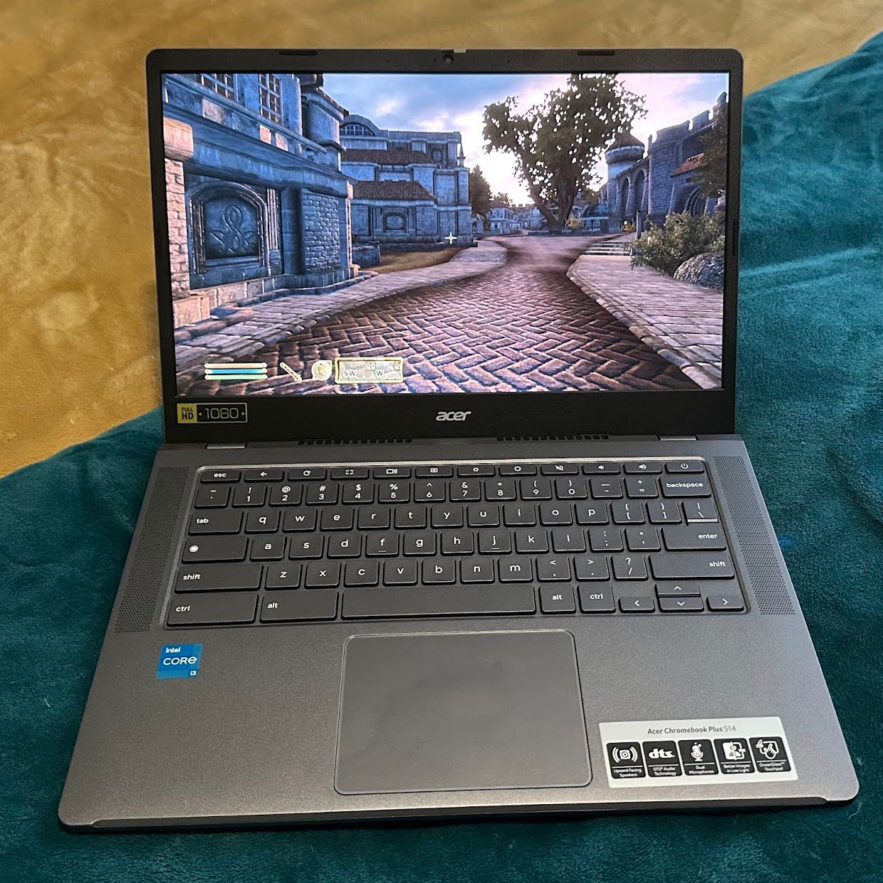 Oblivion running on a Chromebook Plus.