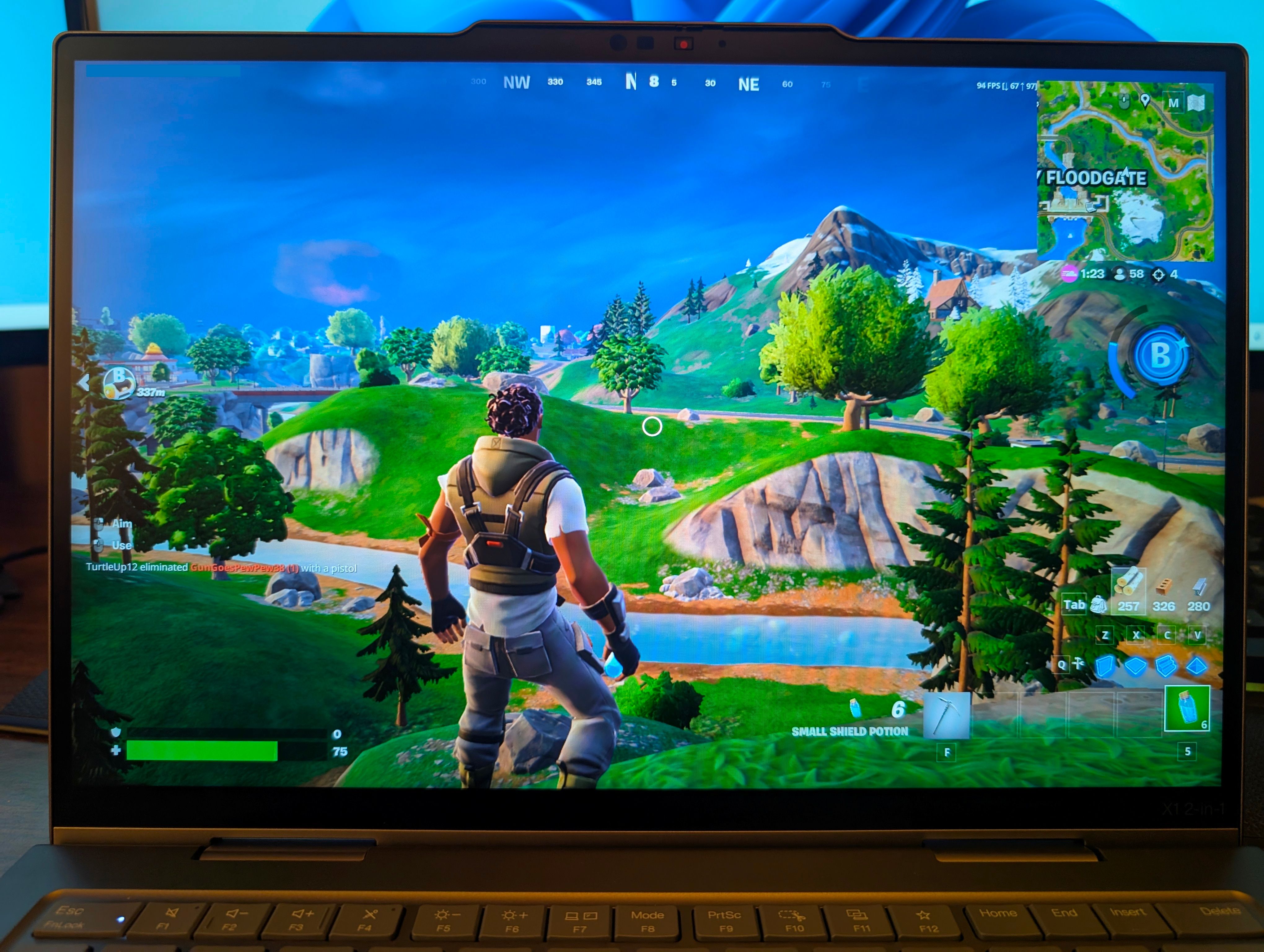 A quick game of Fortnite with some bots. 
