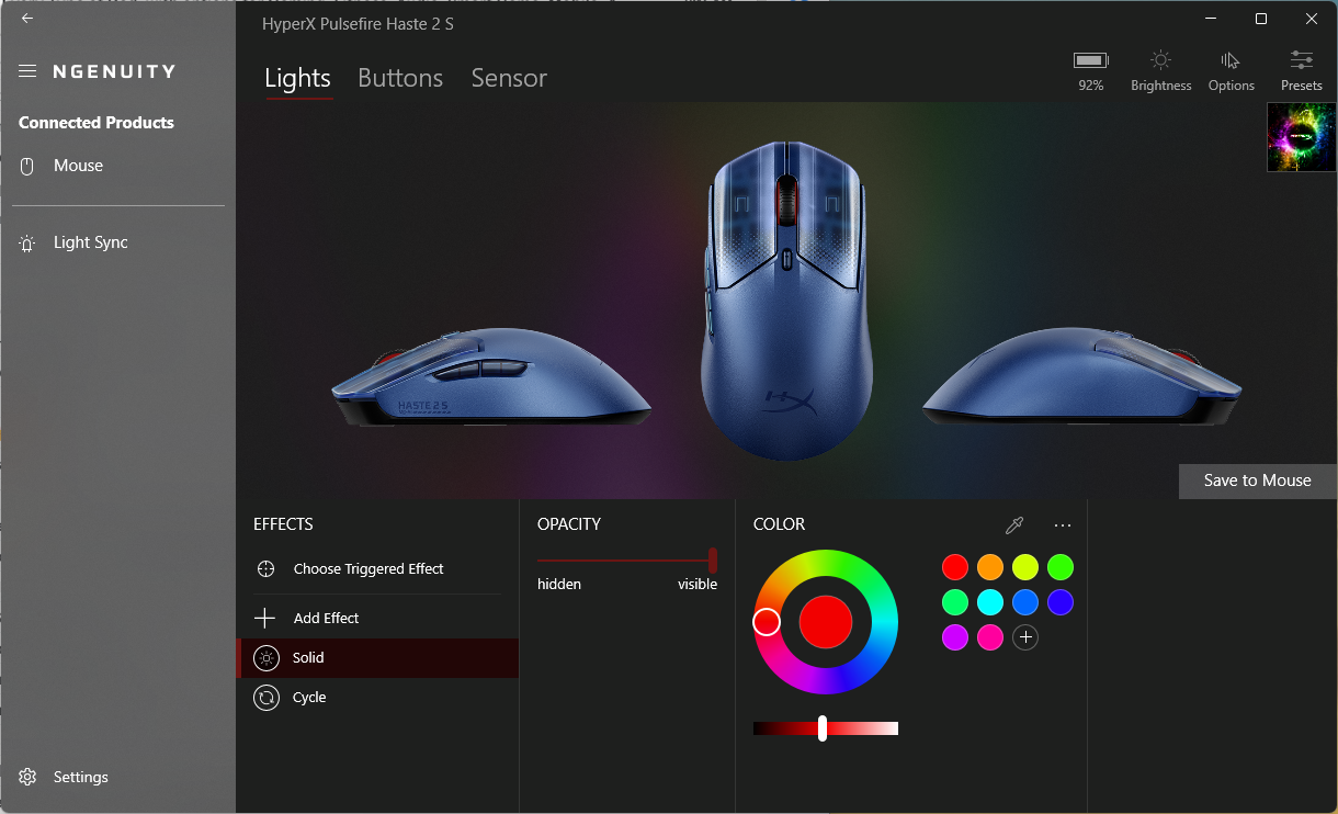 マウスパイプ　シャイアーズ　#2 Xenics TITAN G AIR SE Wireless Gaming Mouse Max 19000DPI