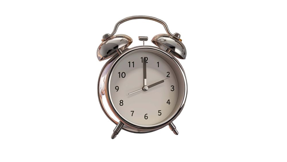 An classic alarm clock design. 