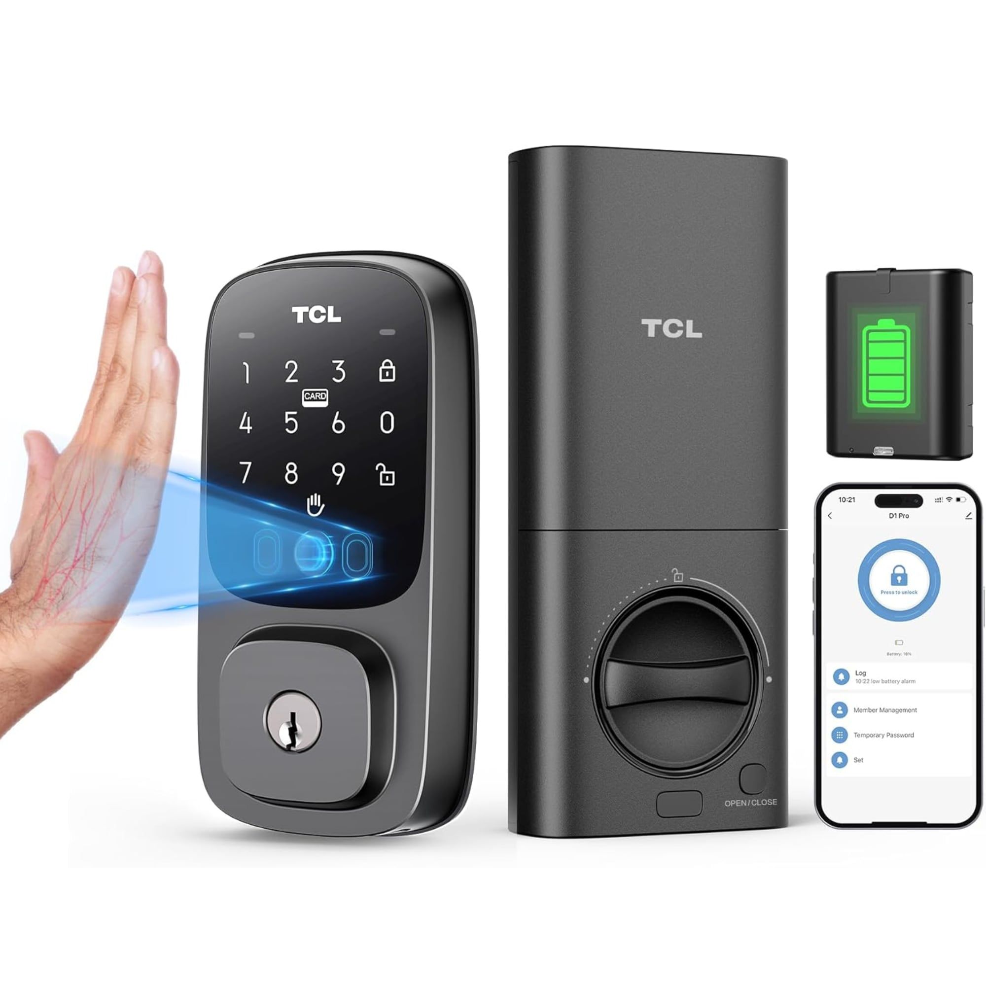 TCL D1 Pro Palm Vein Smart Lock.
