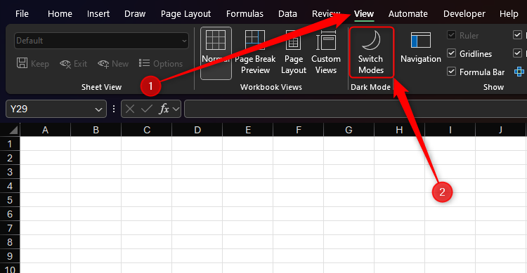 How to Switch to Dark Mode in Microsoft Excel