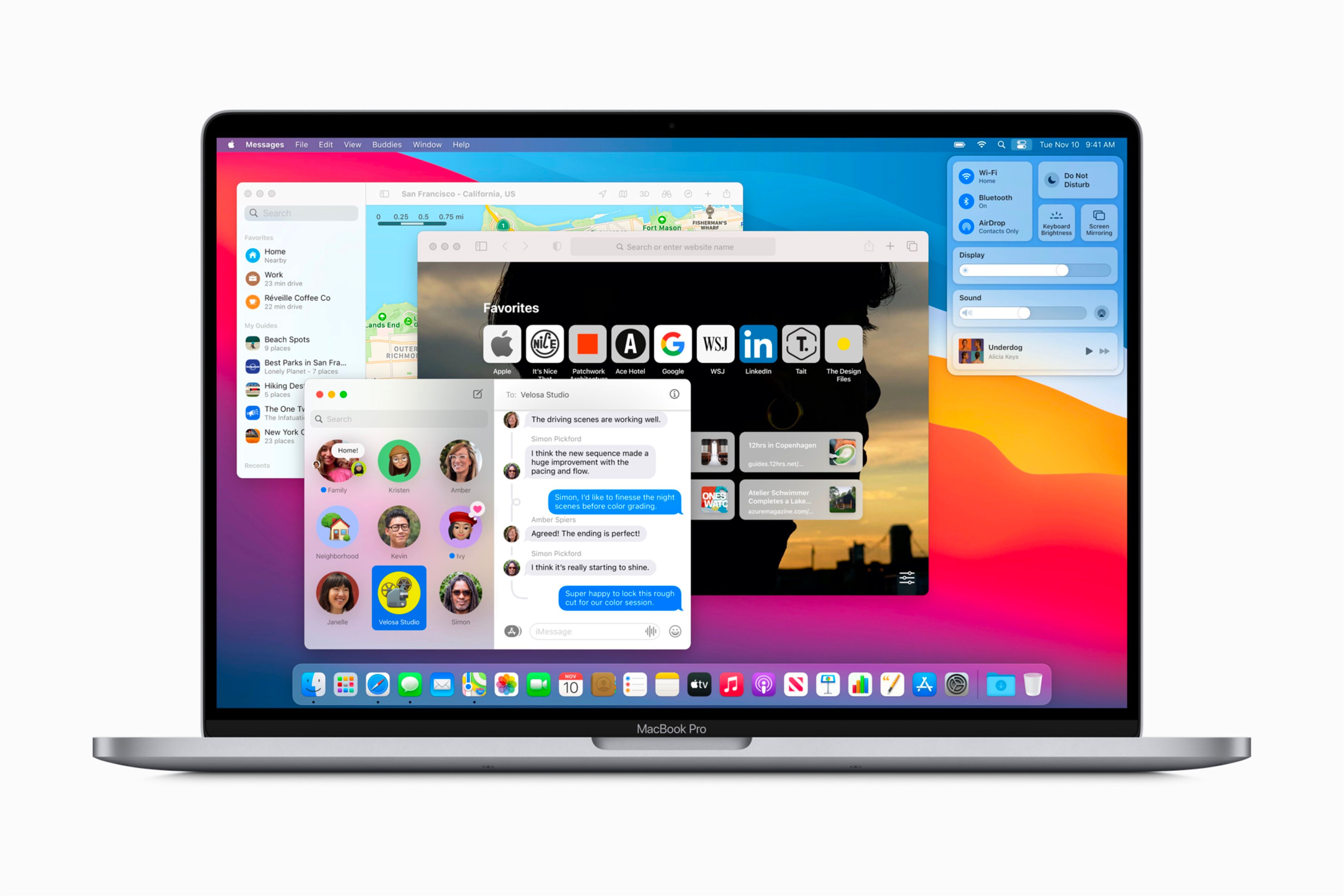 Big Sur running on a Mac.