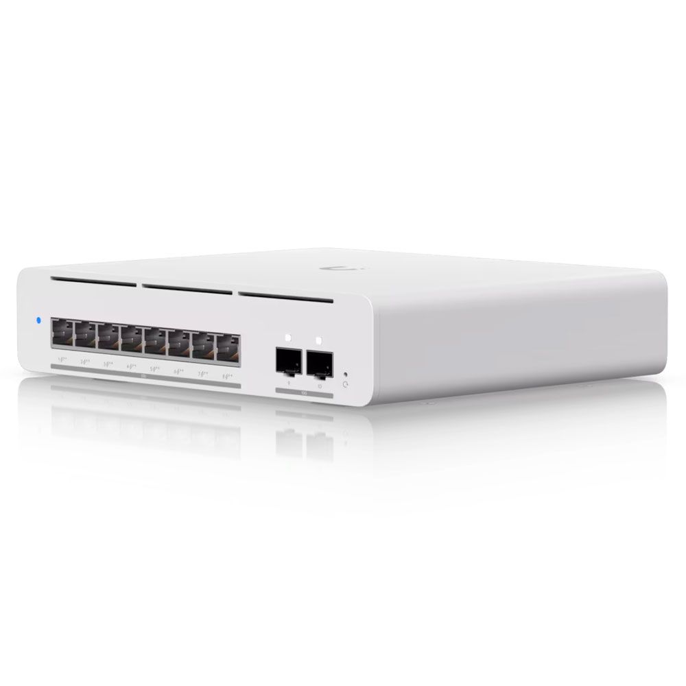 The Unifi Pro XG 8 PoE network switch.