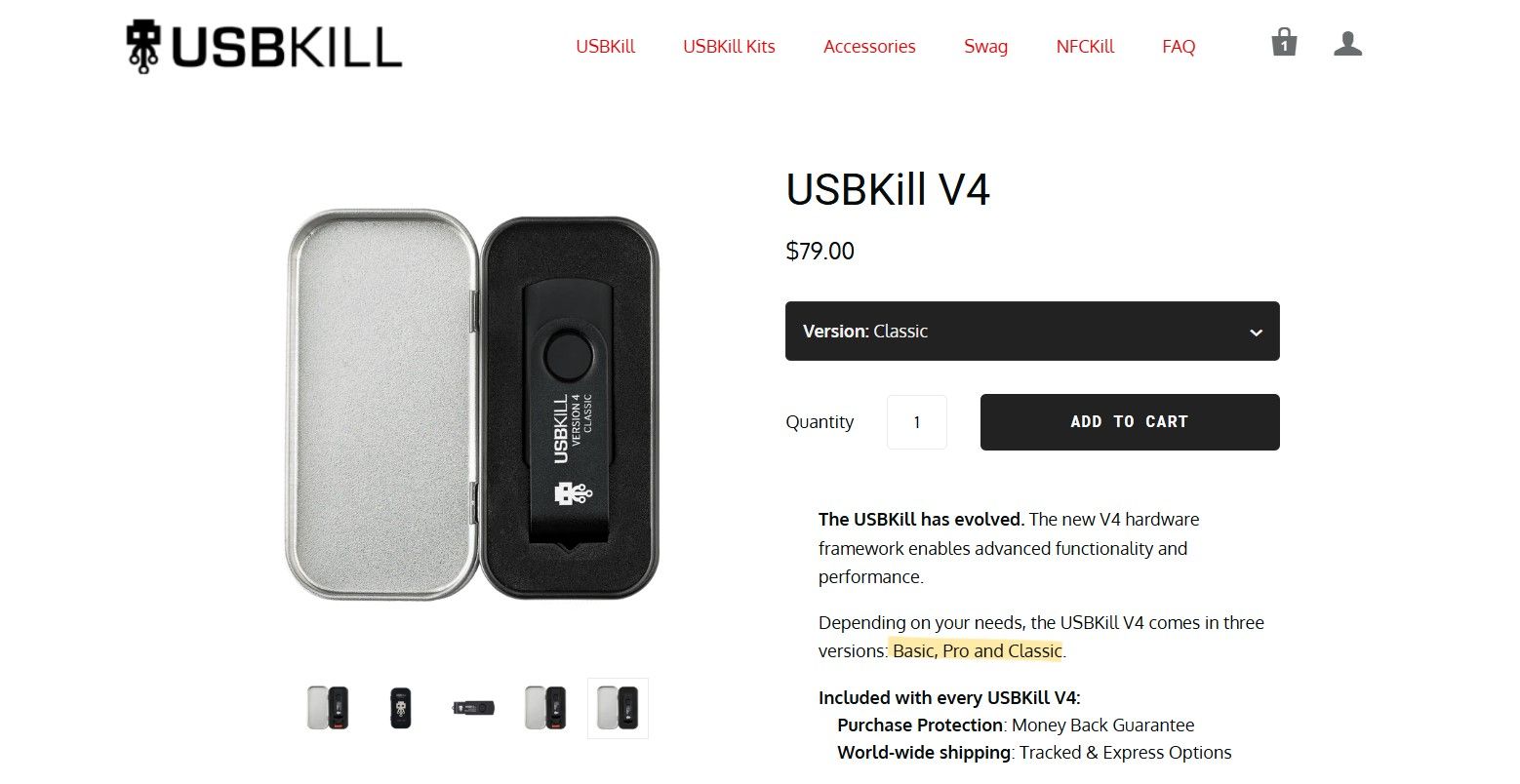 USBKILL 4 page Check on the official website.