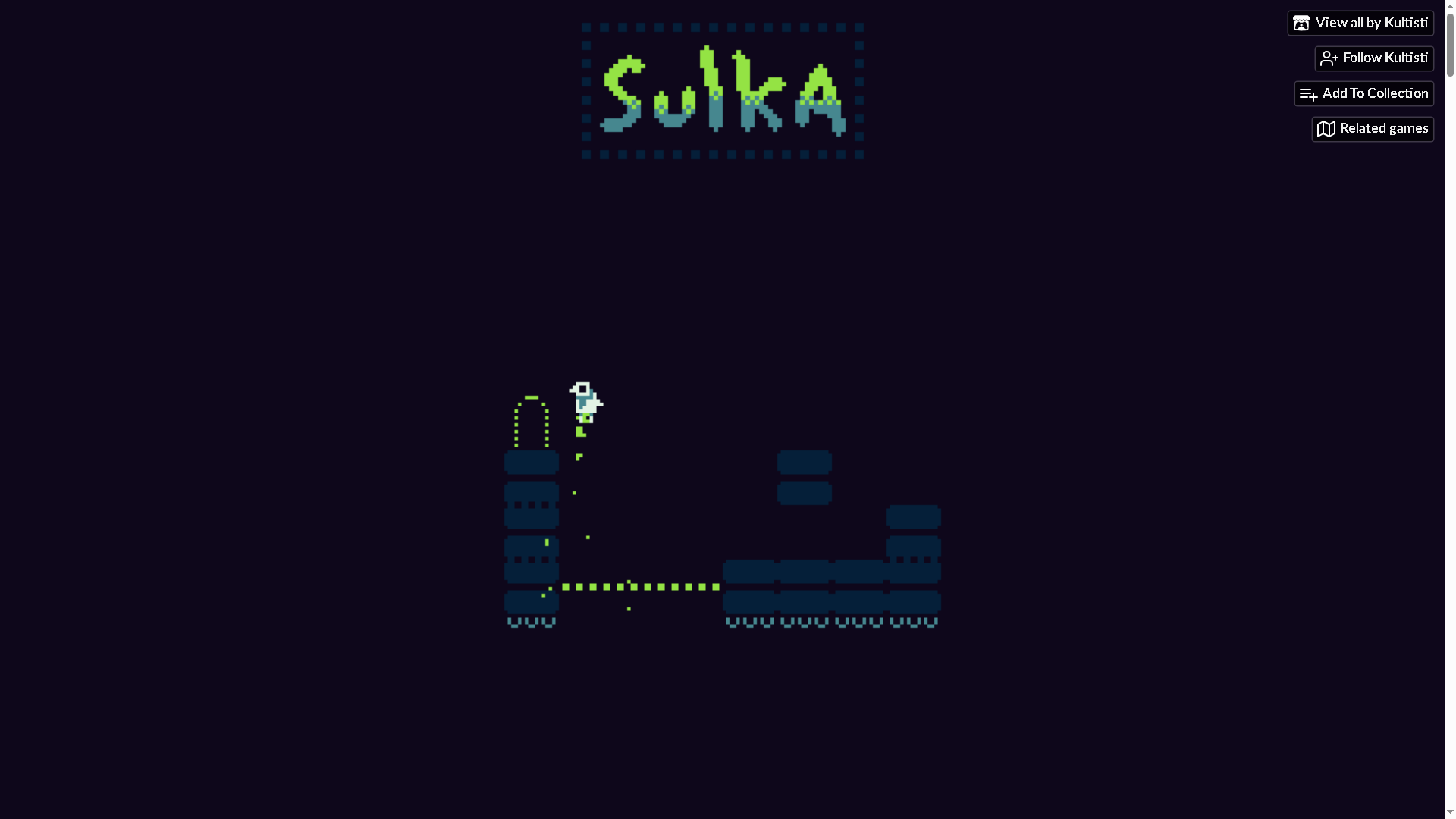 Usando a gravidade para alcançar a saída do nível no jogo do navegador sulka