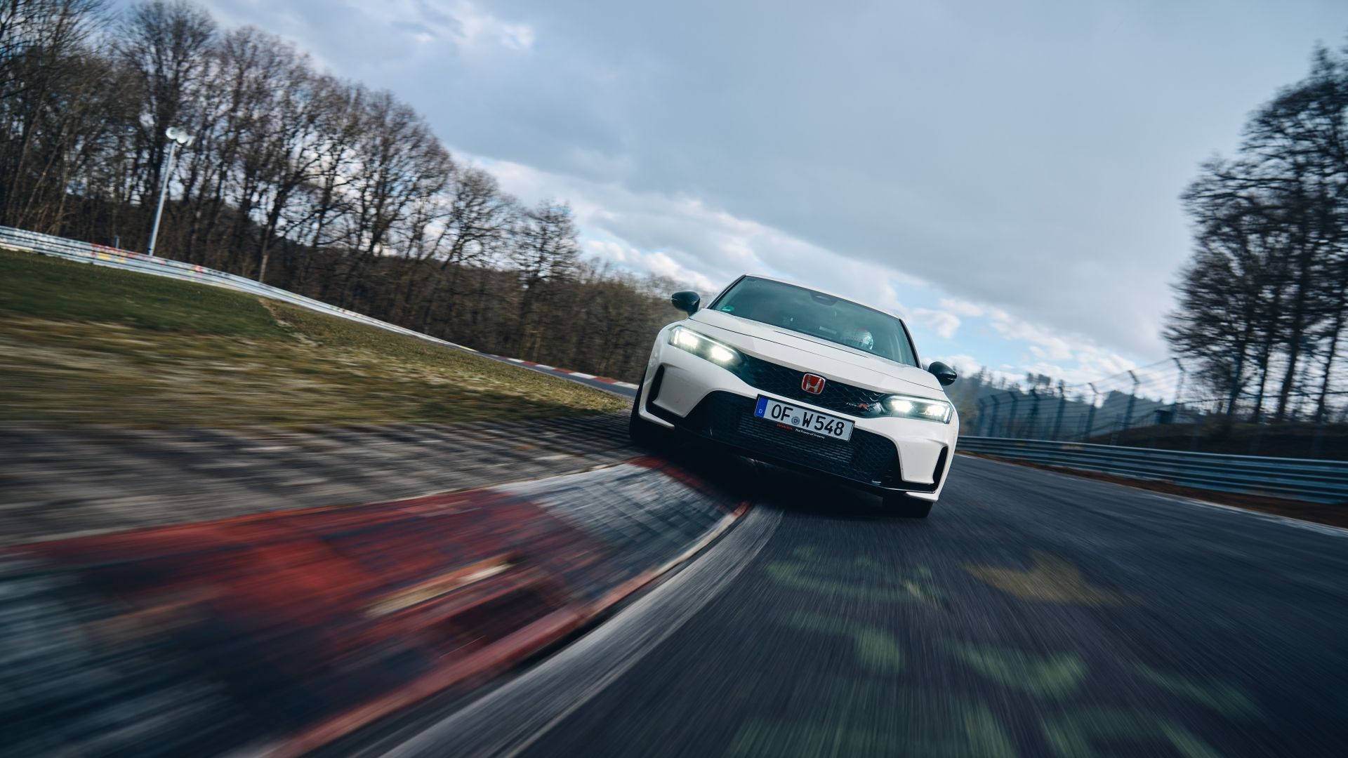 Head-on shot of a 2023 Honda Civic Type R