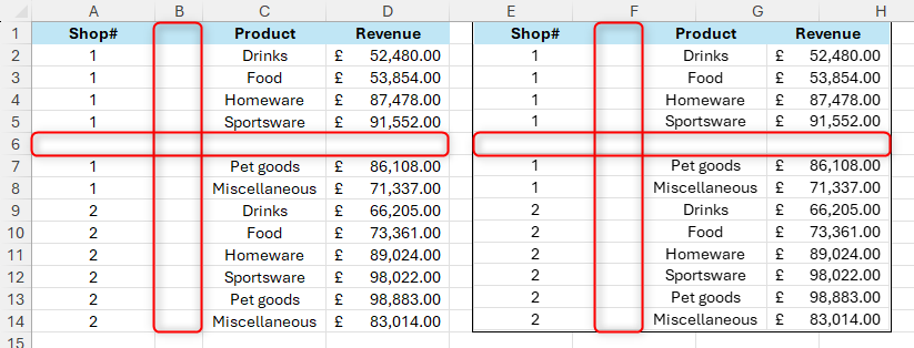 A new row and column are added to a dataset in Excel, and these changes are reflected in an image generated through the Camera tool.