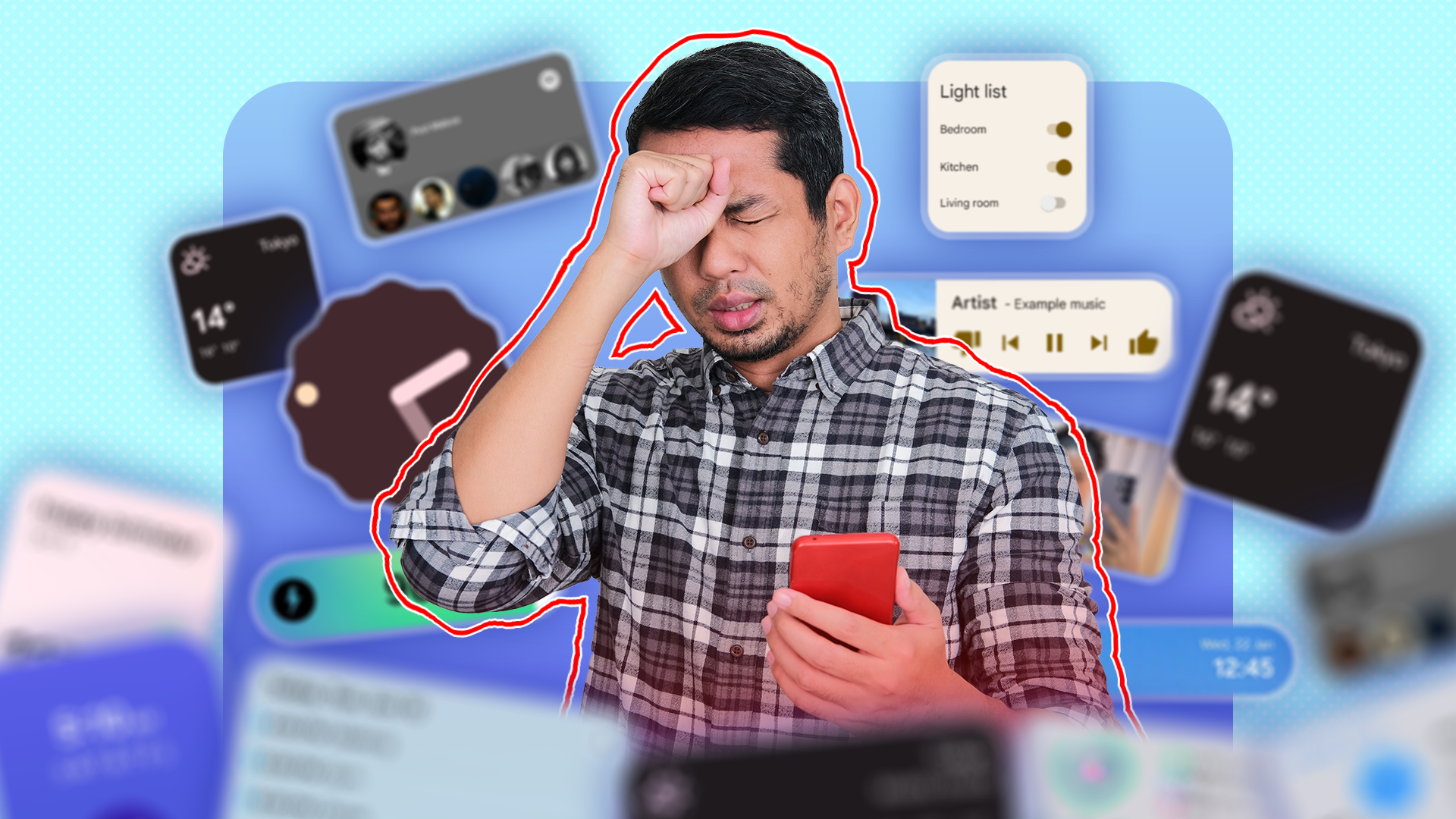 عيوب استخدام الويدجت في الهواتف الذكية