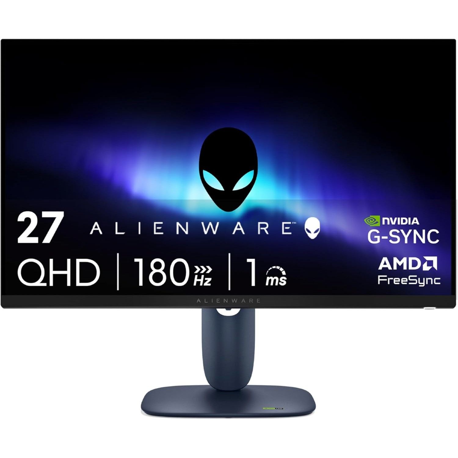 Alienware 27 inch Gaming Monitor on a white background.