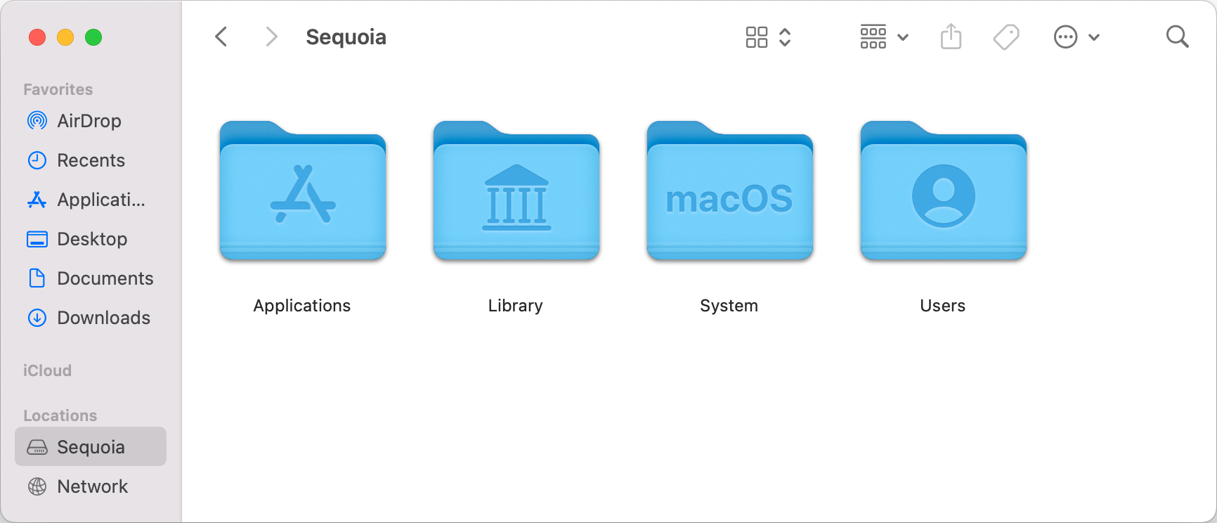 A macOS Finder window displaying the contents of a user's home folder.