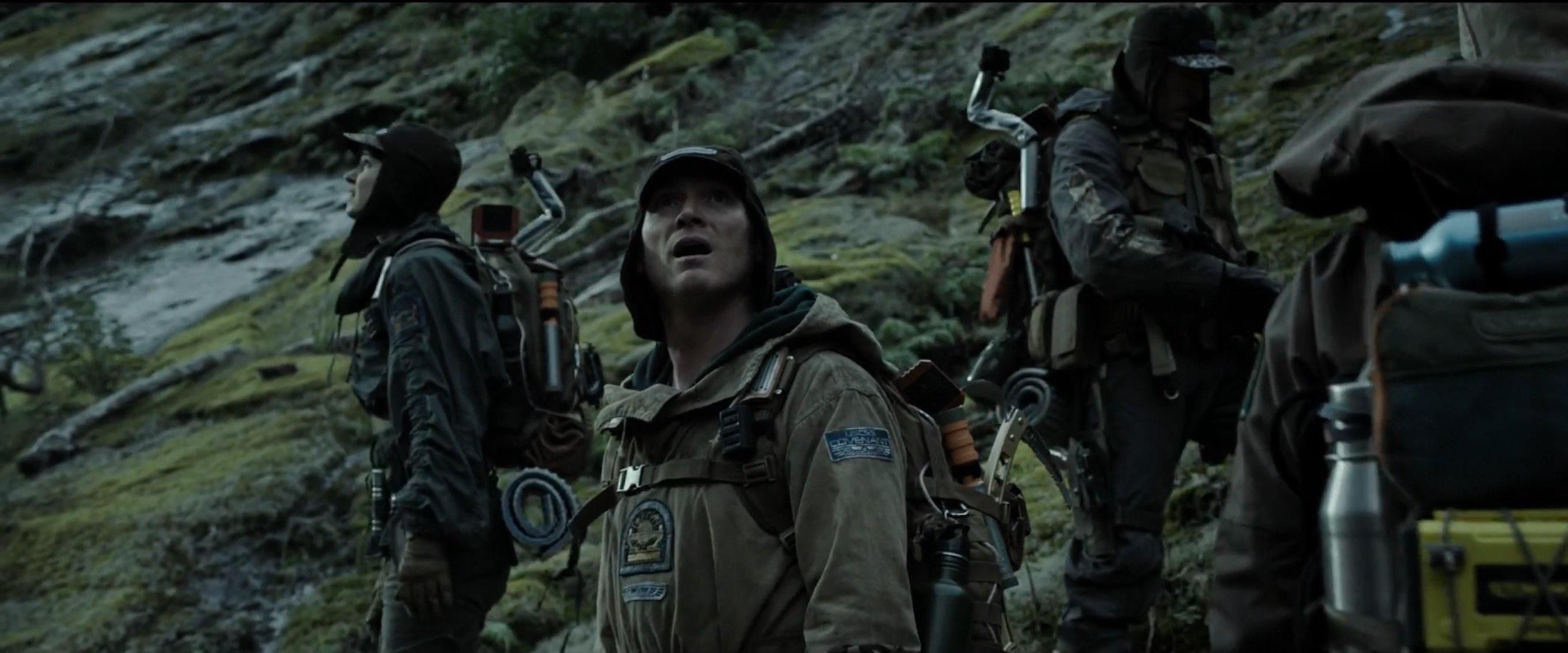 Characters in Alien Covenent wearing GoPros.
