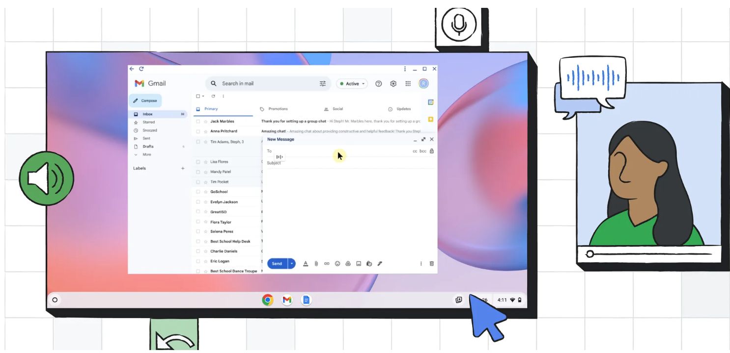 You can control your Chromebook with your face