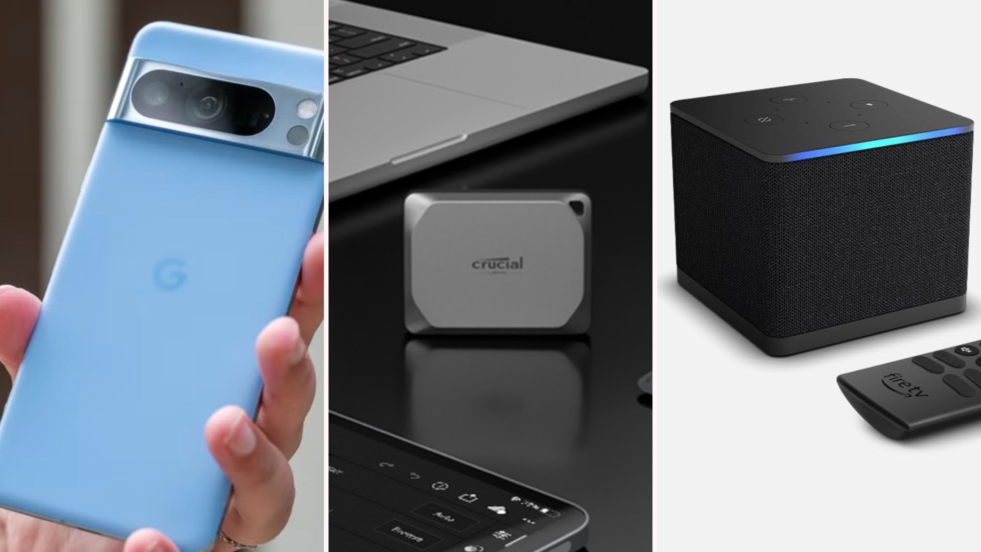 HTG July deals featuring Google, Crucial, and Amazon.