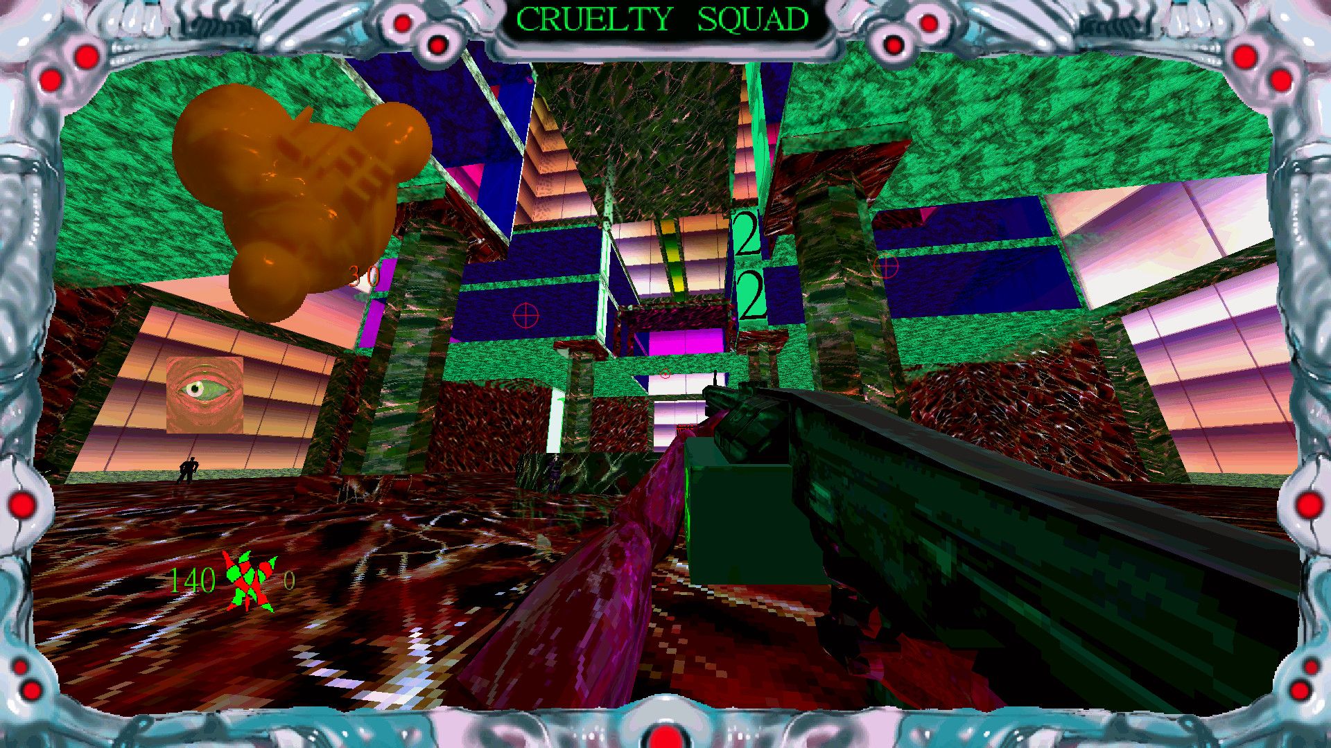Gameplay from Cruelty Squad.